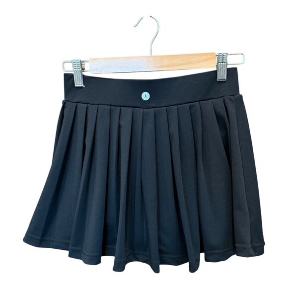 INDERO Active Pleated Tennis Mini Skort Black Size Small‎ - Picture 2 of 10